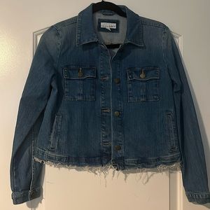 Loft Cropped Denim Jacket - size small